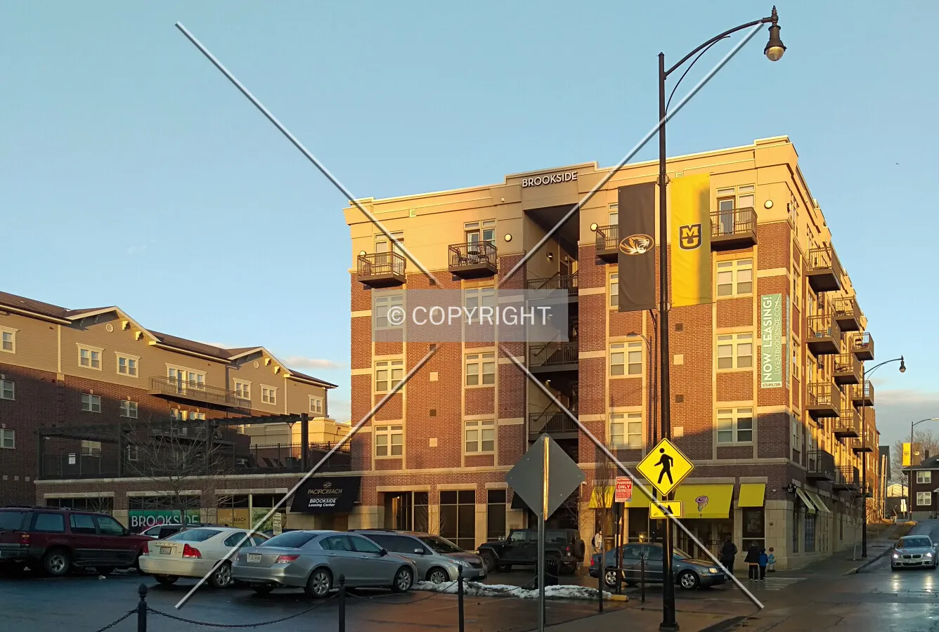 View from the southwest; February 15, 2016