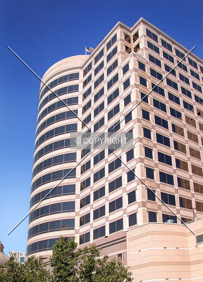 Looking up the southeast corner