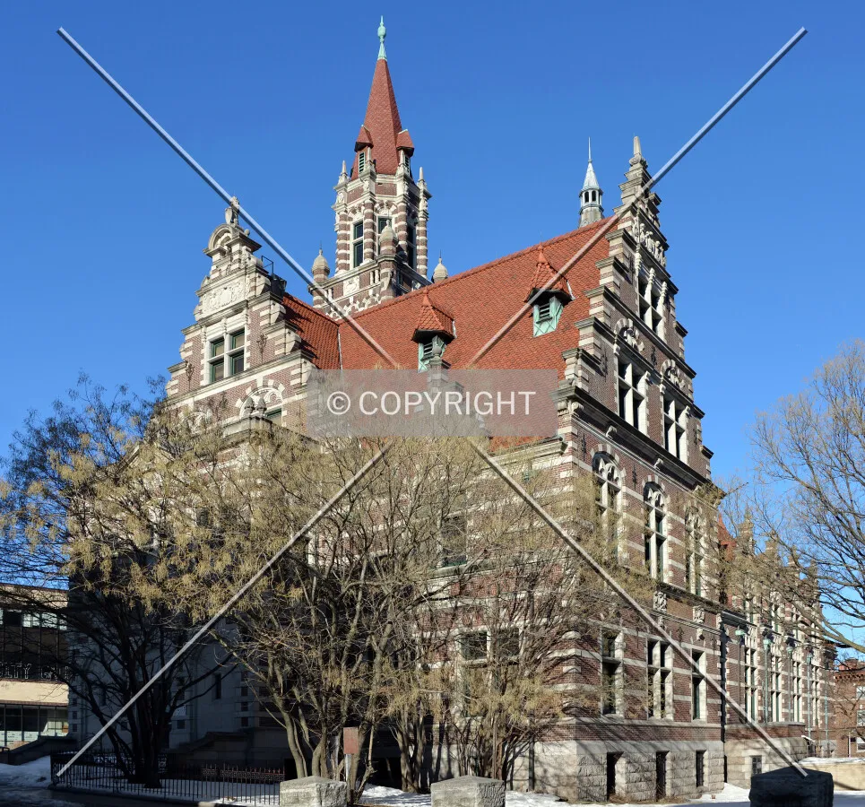 View from the southwest on Hamilton Street