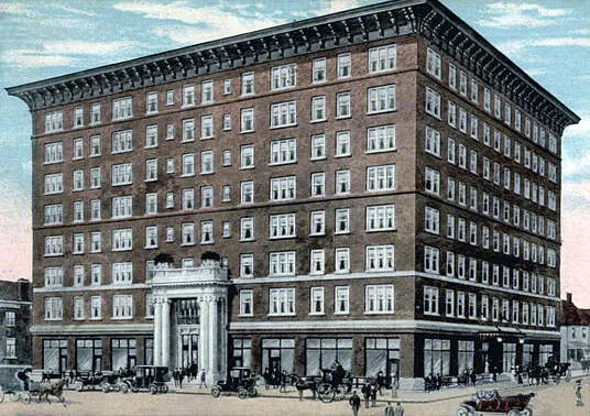 Vintage view from the north before vertical addition