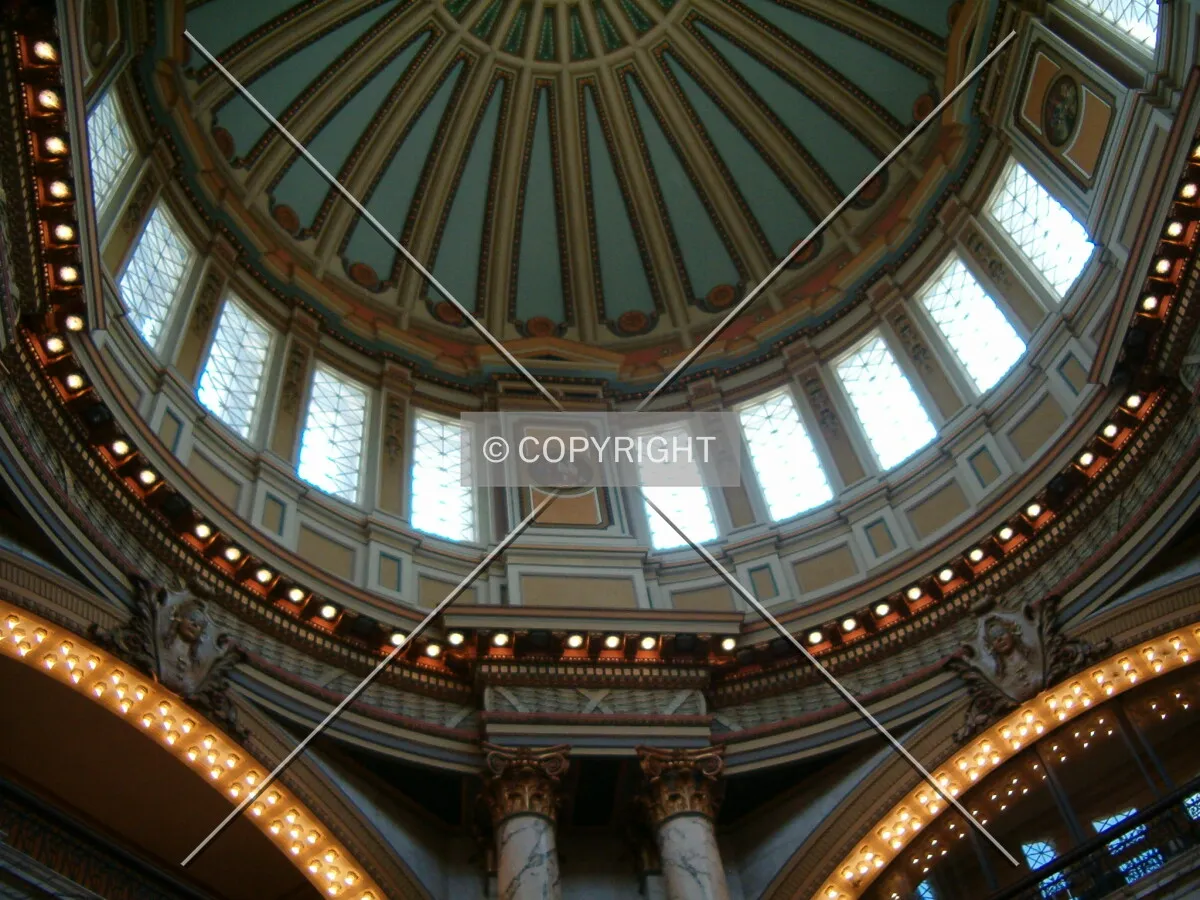View of the dome interior