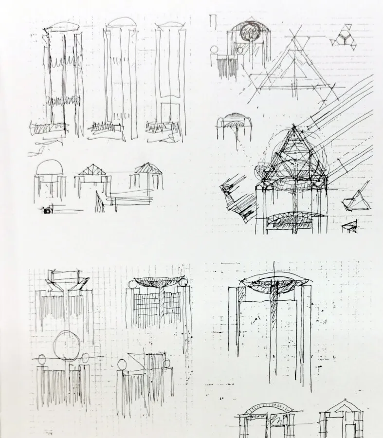 Design sketches by Novotny Mähner Assoziierte