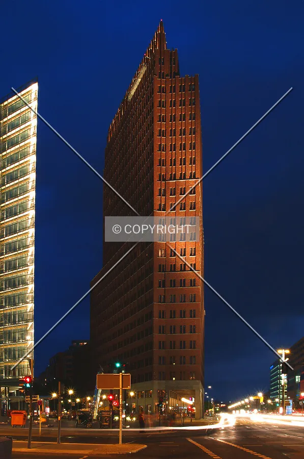 As seen from the eastern side from Potsdamer Platz
