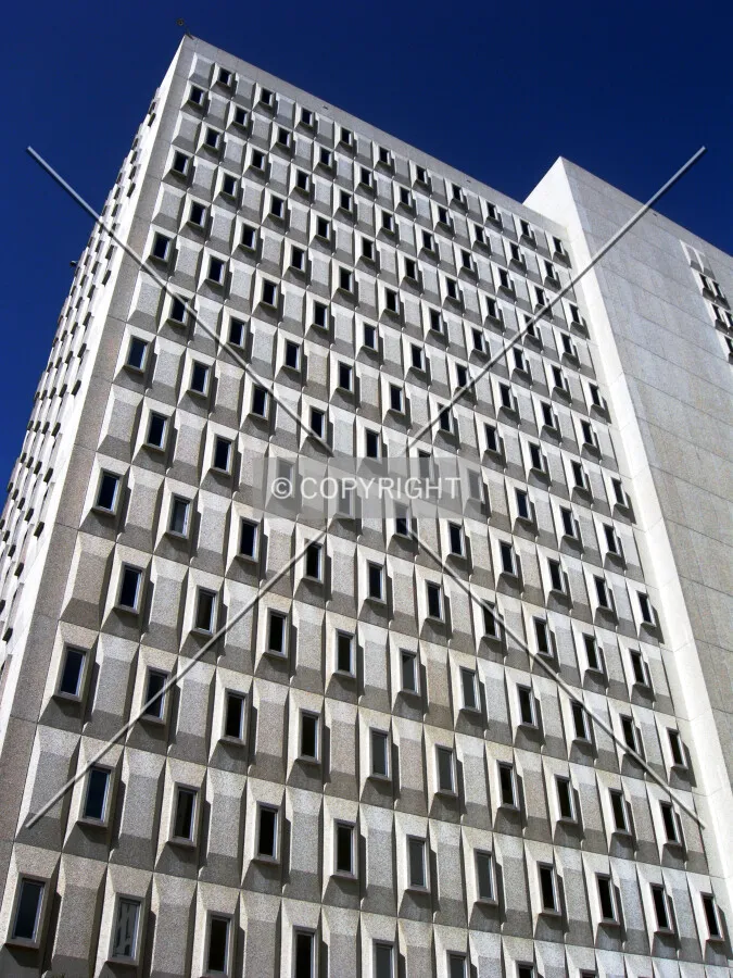Looking up from the east