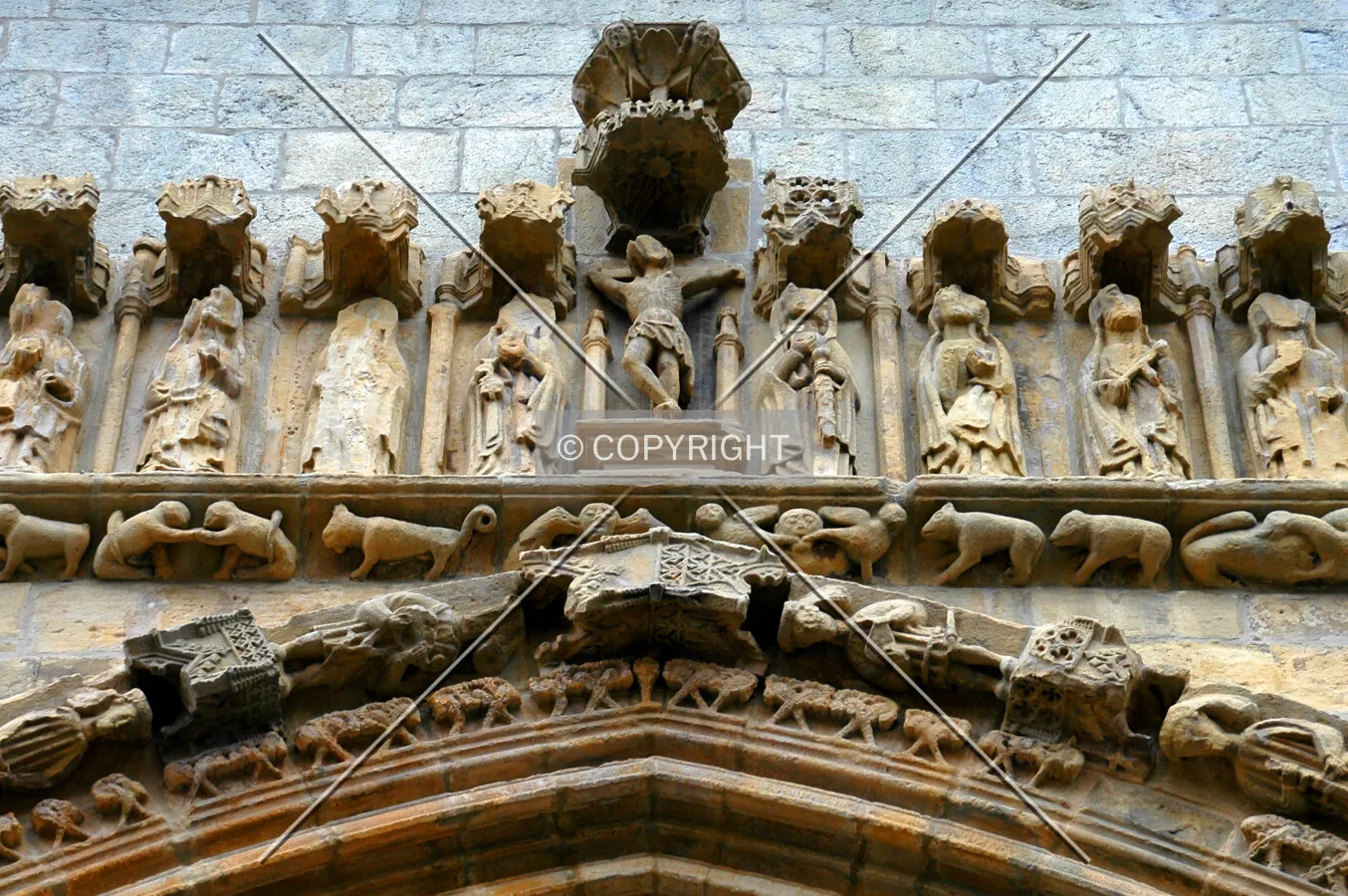 Detail above the entrance