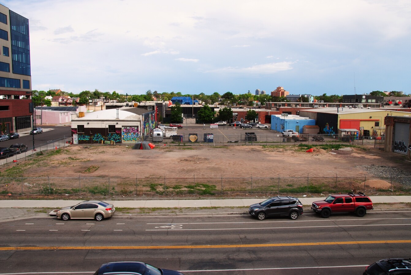View of the site before construction