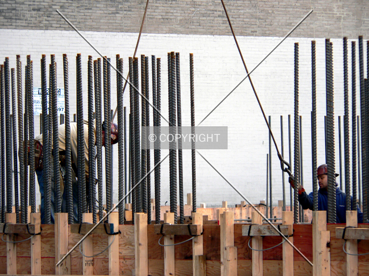 Working on rebar for the core