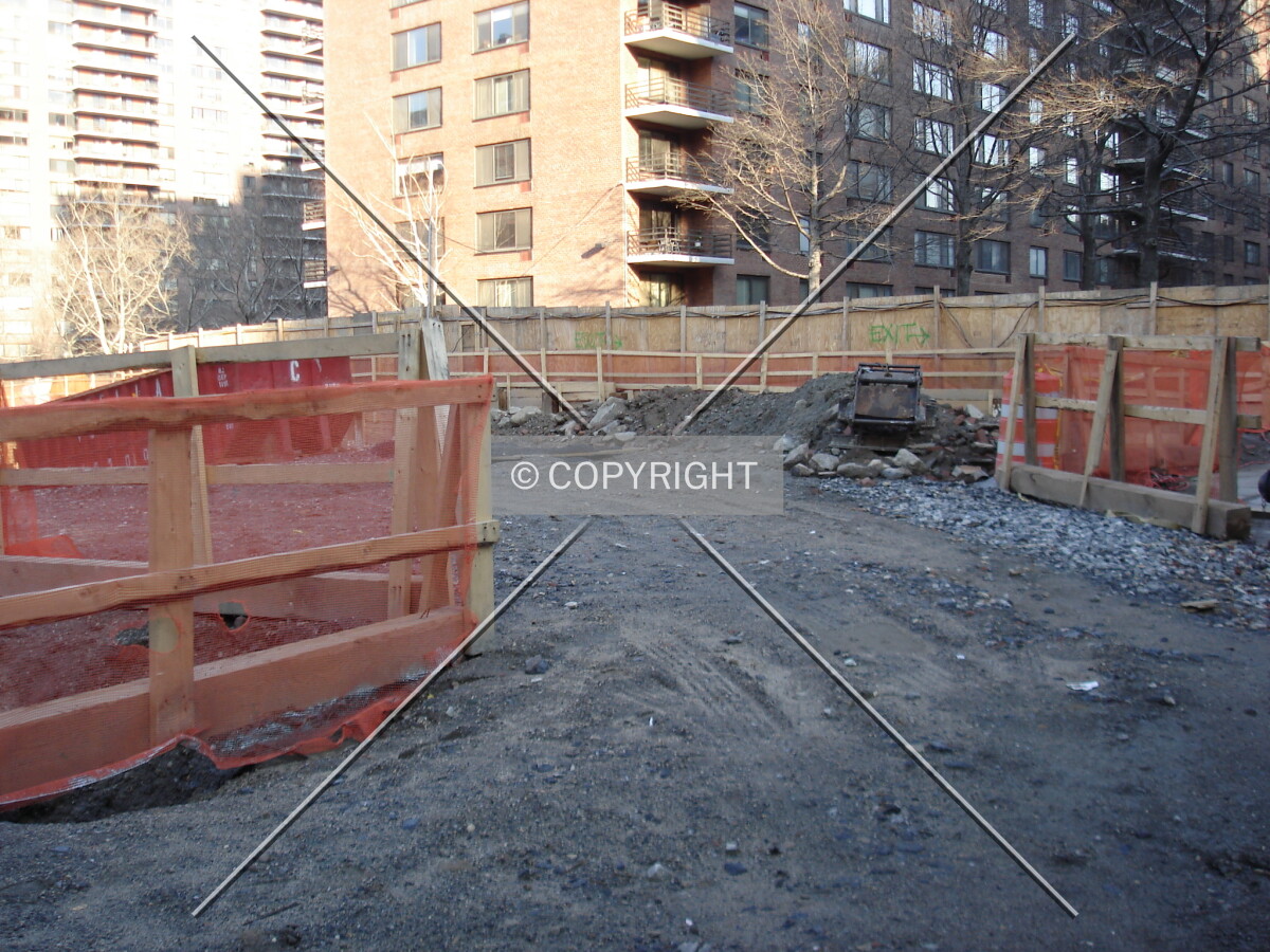 Site during a work stop order