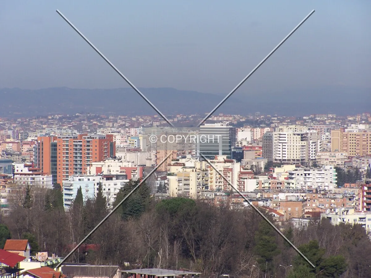 View from the surrounding mountains