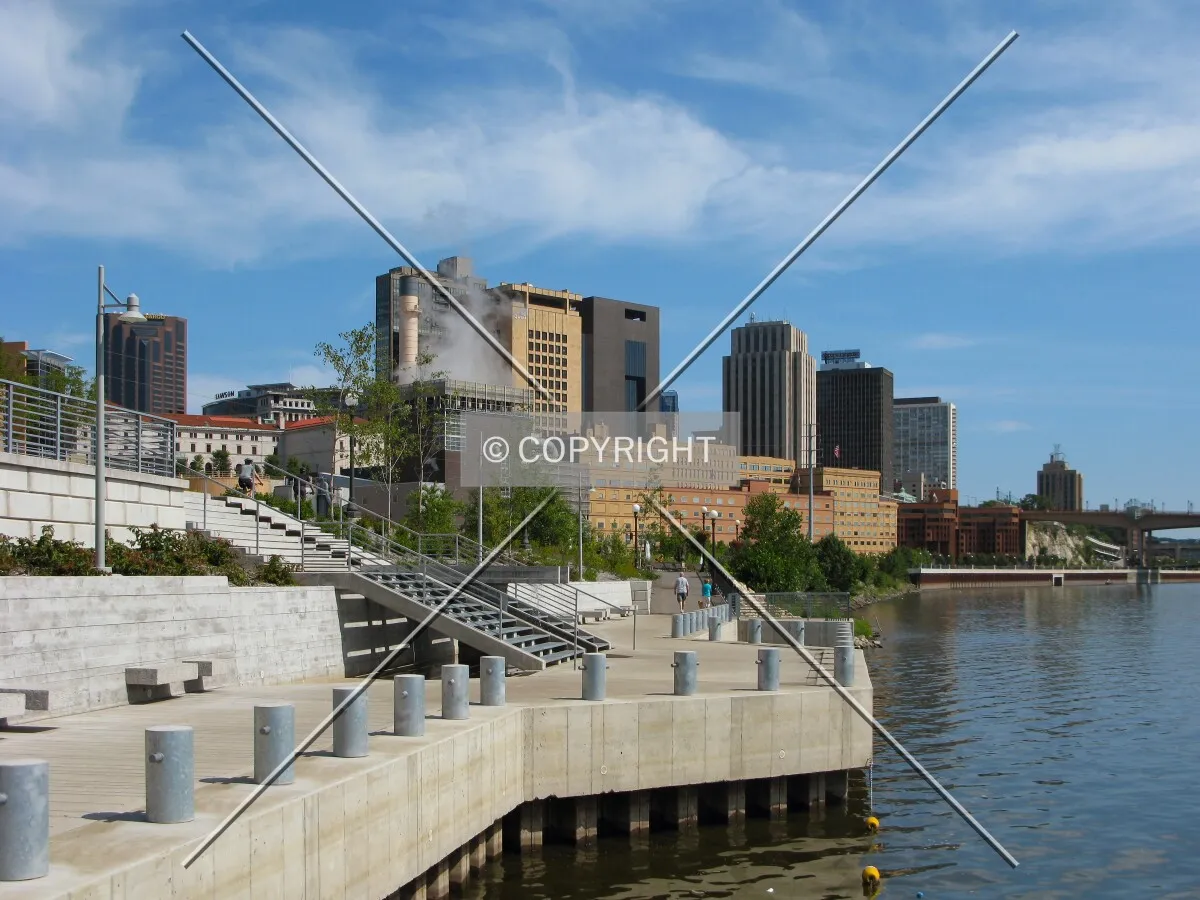 View downriver from the Upper Landing