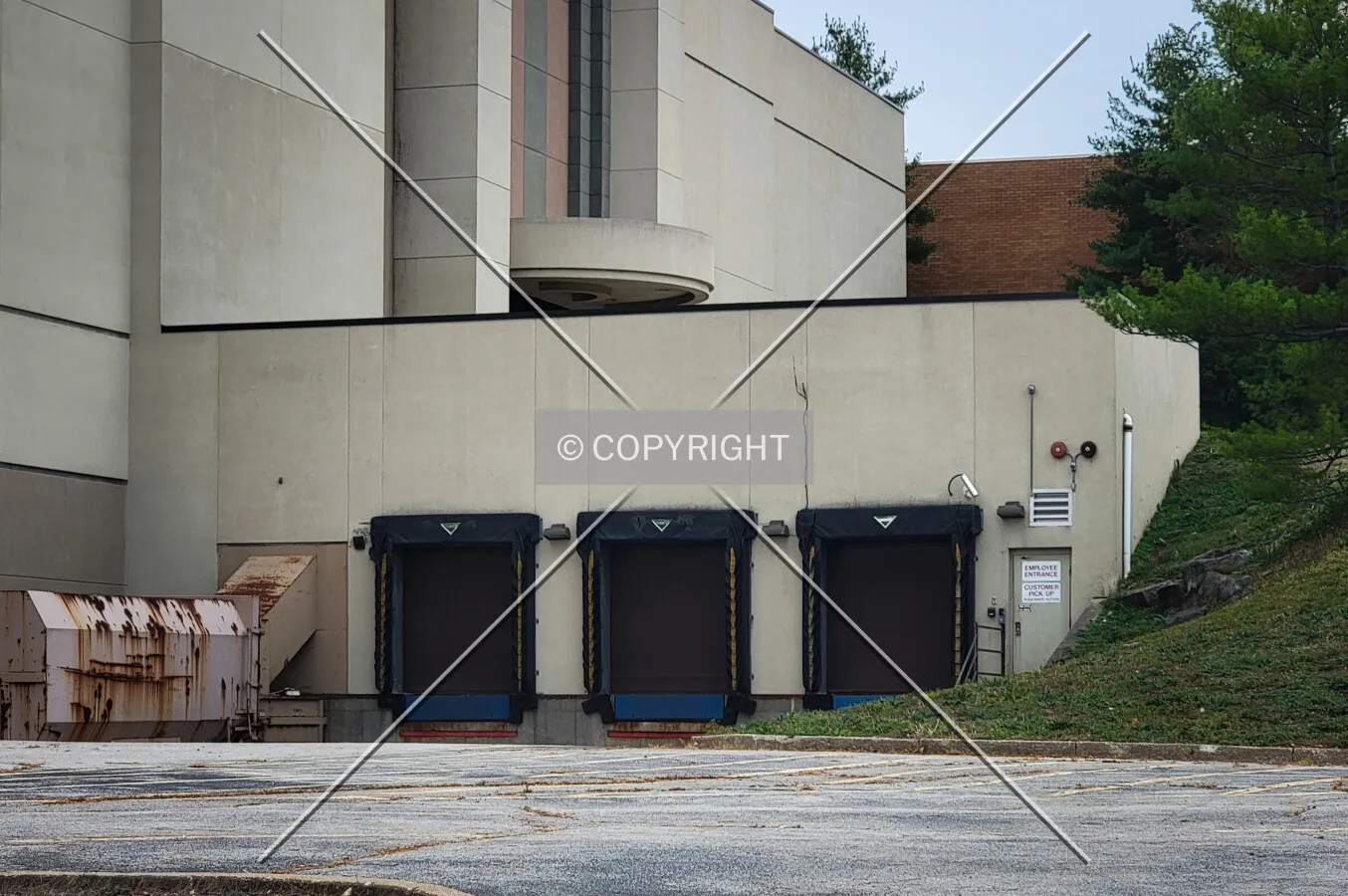Dillard's loading dock; October 28, 2023