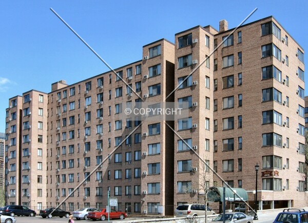 West facade from across Oak Grove Street