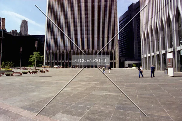 The plaza; facing 2 World Trade Center (1 World Trade Center on the right)