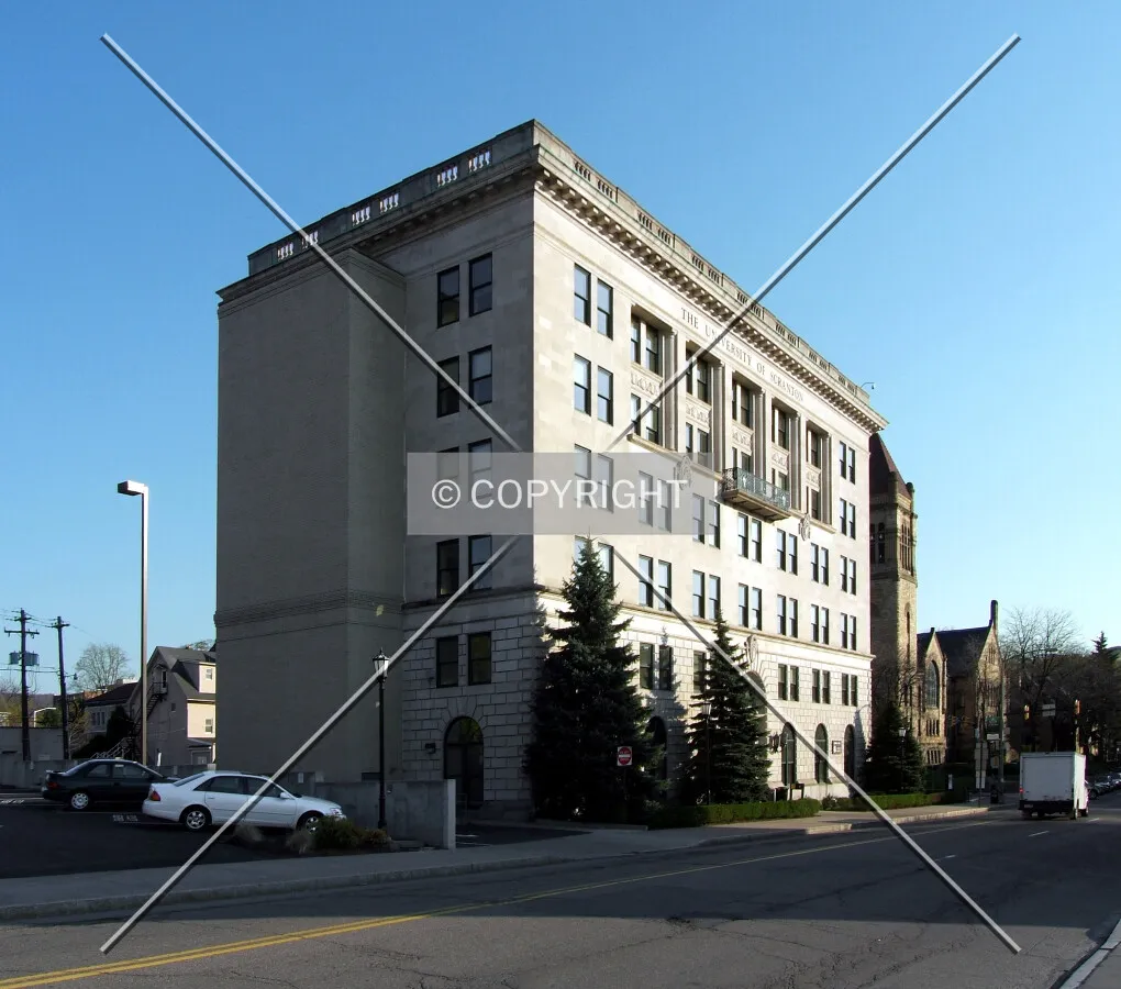 View from the north on Jefferson Avenue
