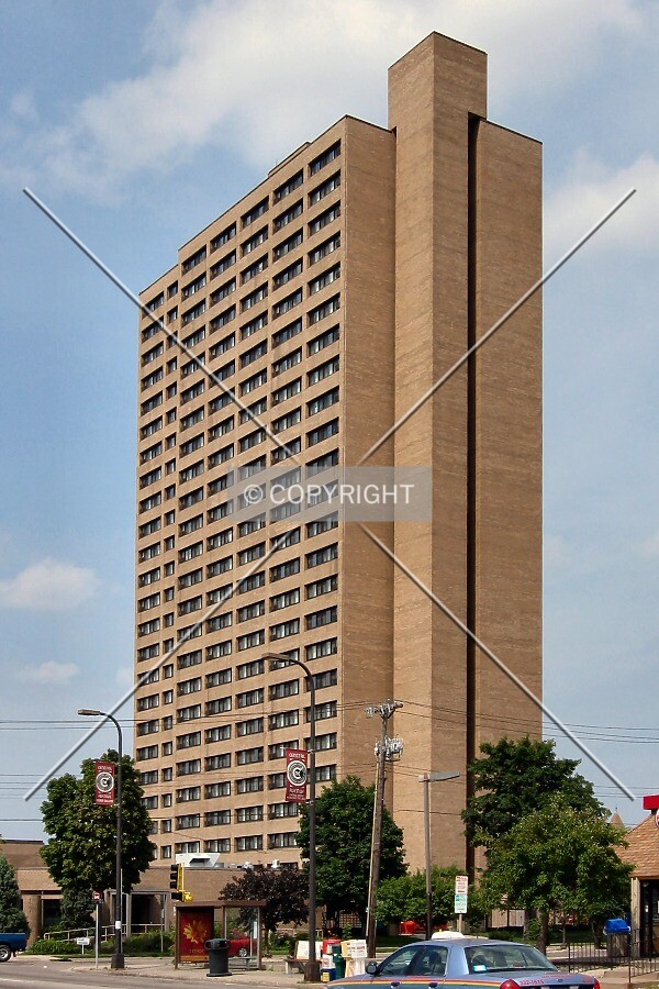 View to the northeast from Central Avenue
