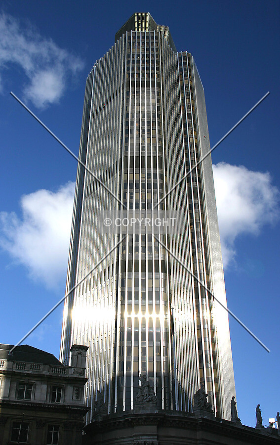 Looking up from Bishopgate