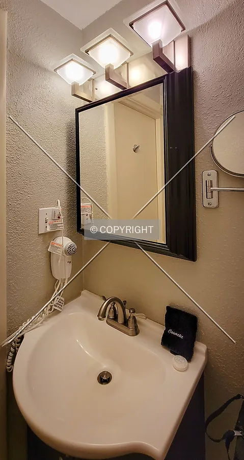 Sixth floor guest bathroom; June 8, 2022