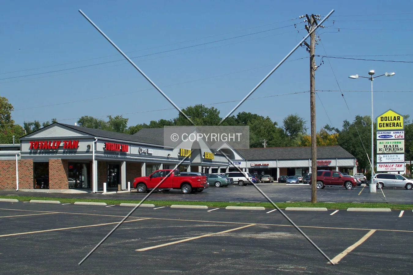 View from the southeast, Thursday, September 25, 2008