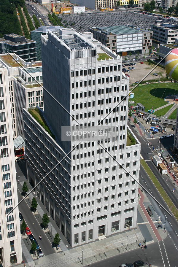 View from the observation deck of Potsdamer Platz 1