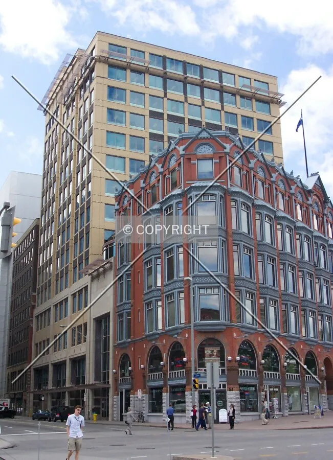 View from Elgin Street and Queen Street, facing west