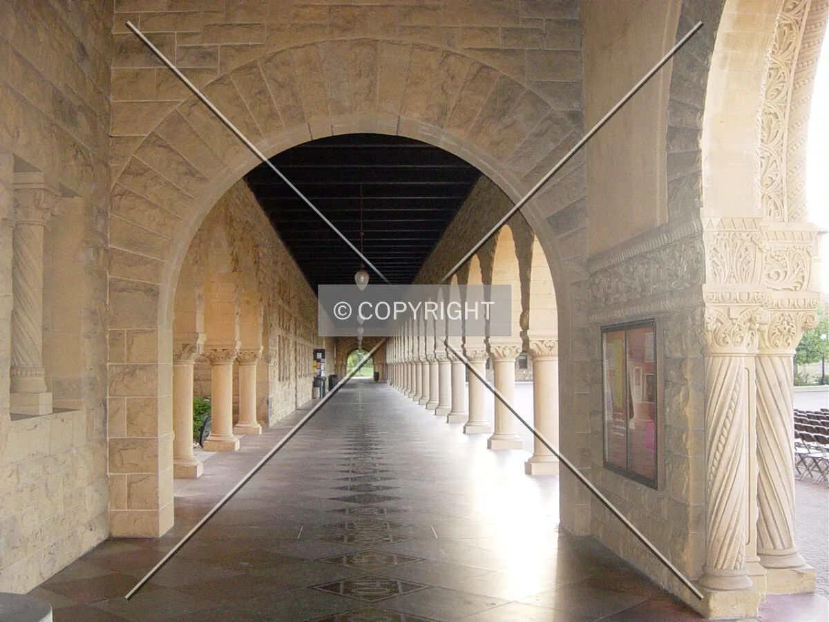 Interior campus corridor