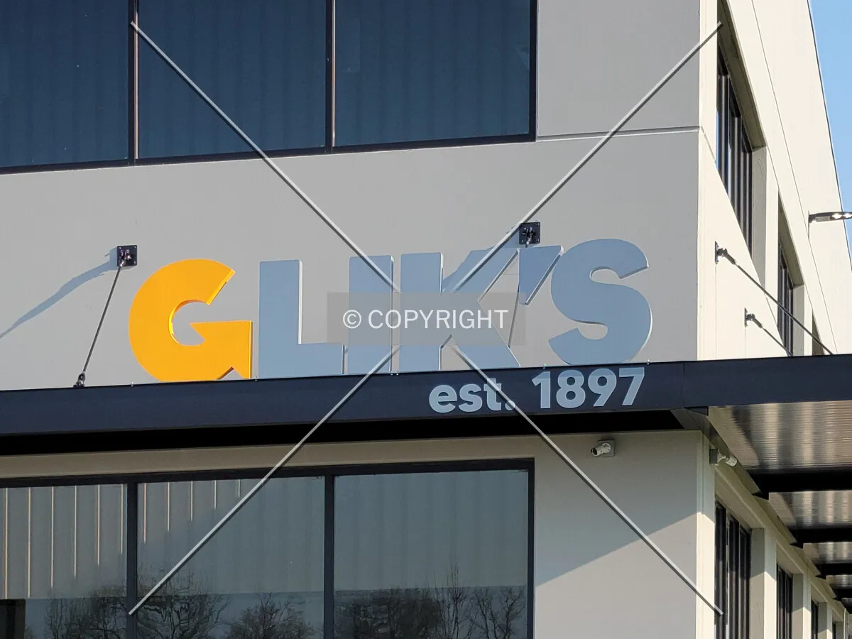 Signage from the southeast; April 4, 2021