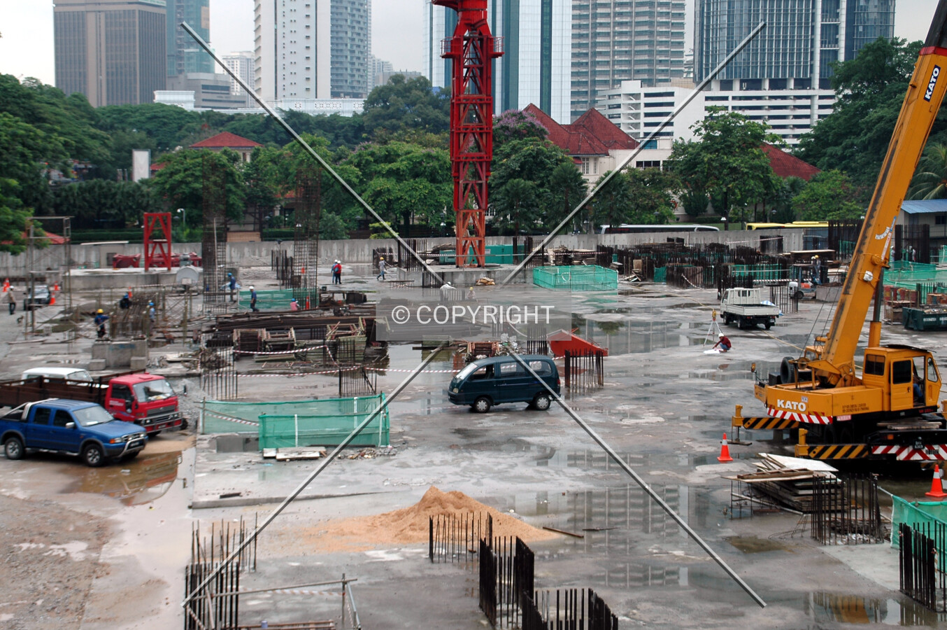 View of the site
