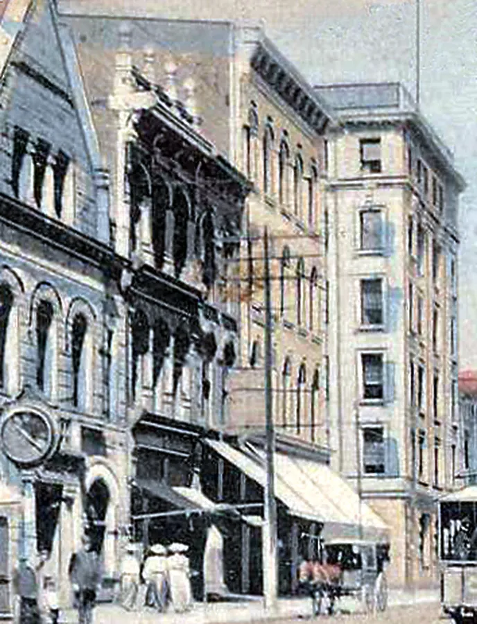 Vintage view from the southeast