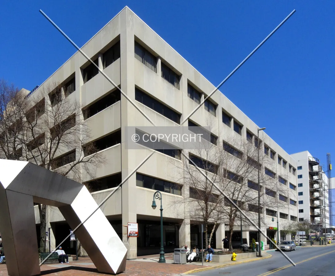 From across Penn Street to the southwest