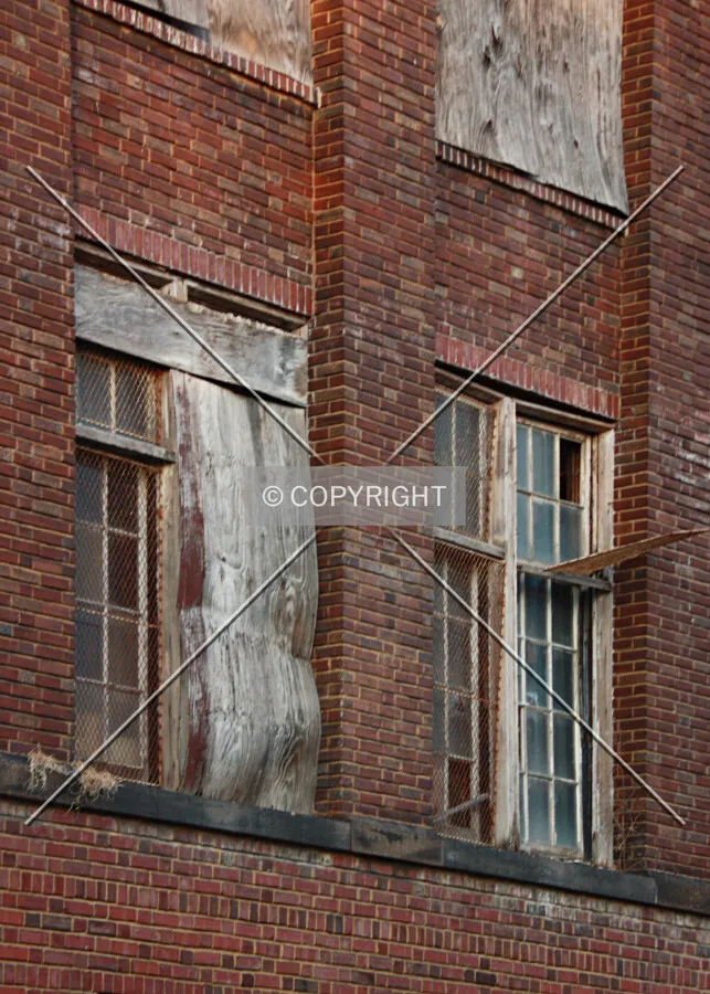 Windows on the south facade; November 6, 2015