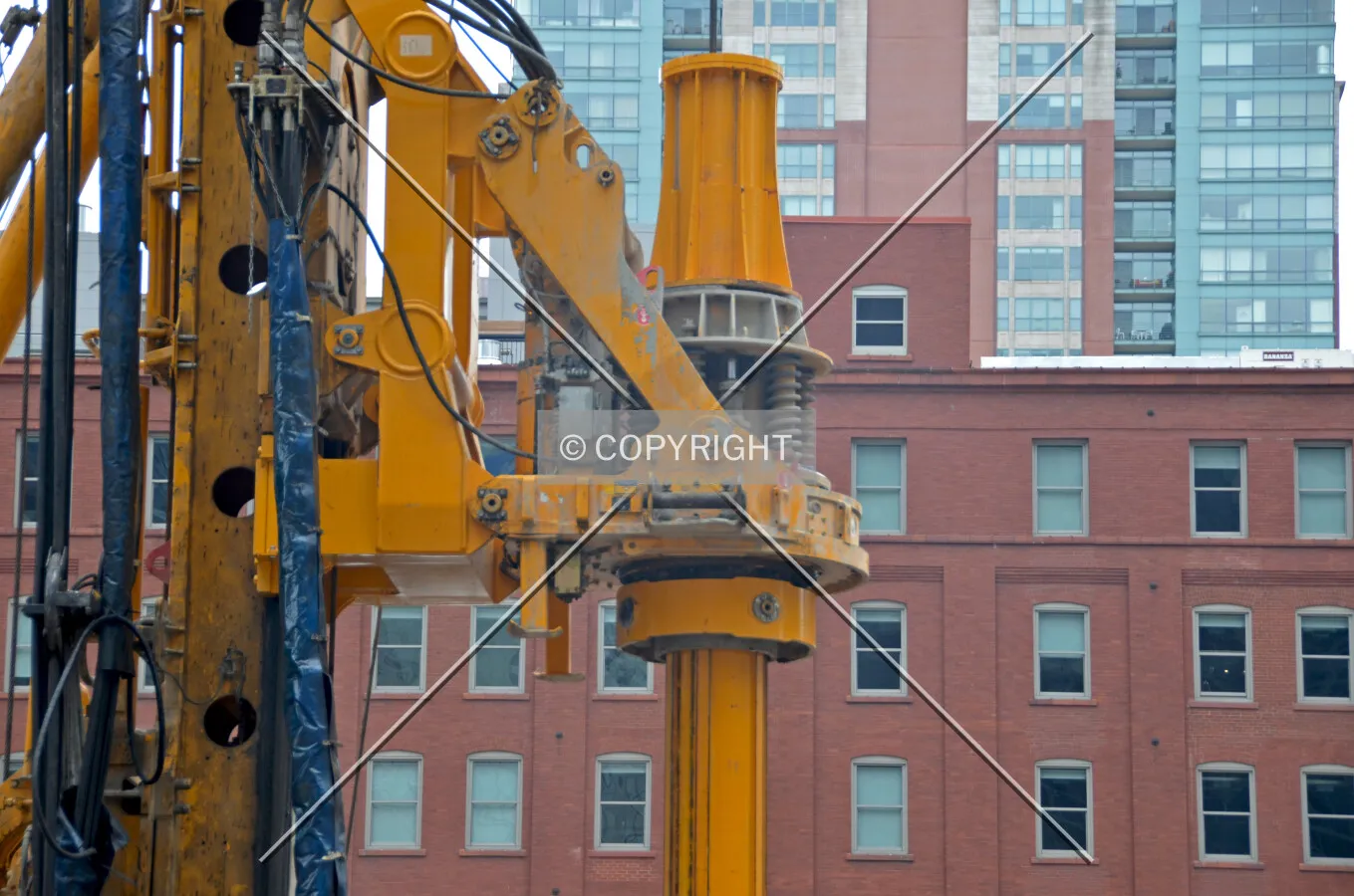 Detail of caisson drilling equipment; May 20, 2016