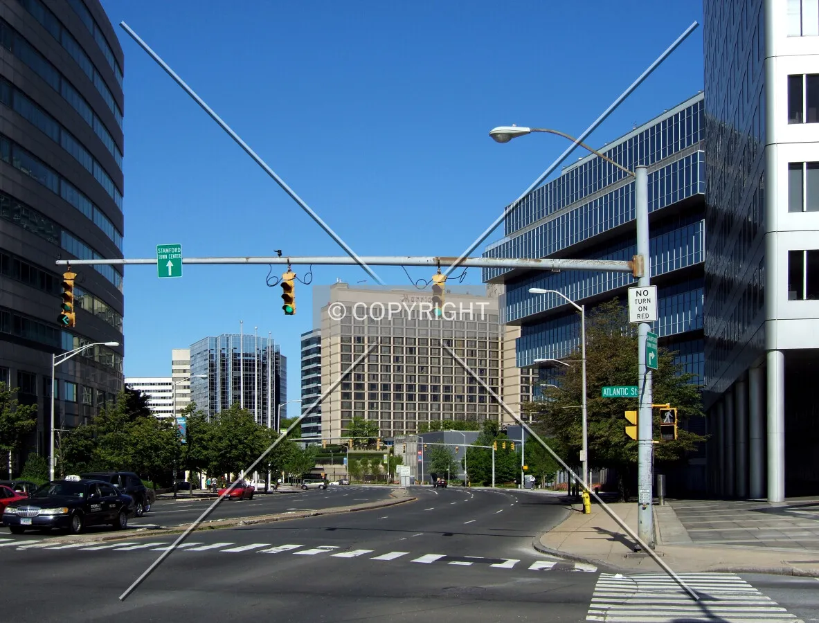 View from the west at Atlantic Street