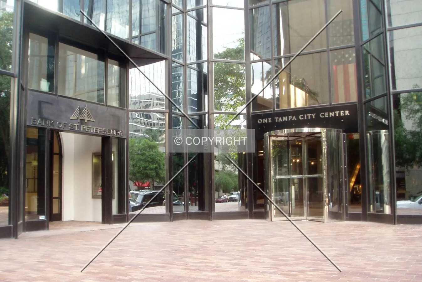 Northwest entrance area