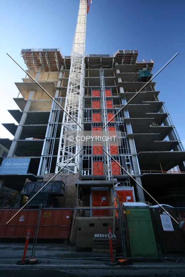 Looking up the eastern side