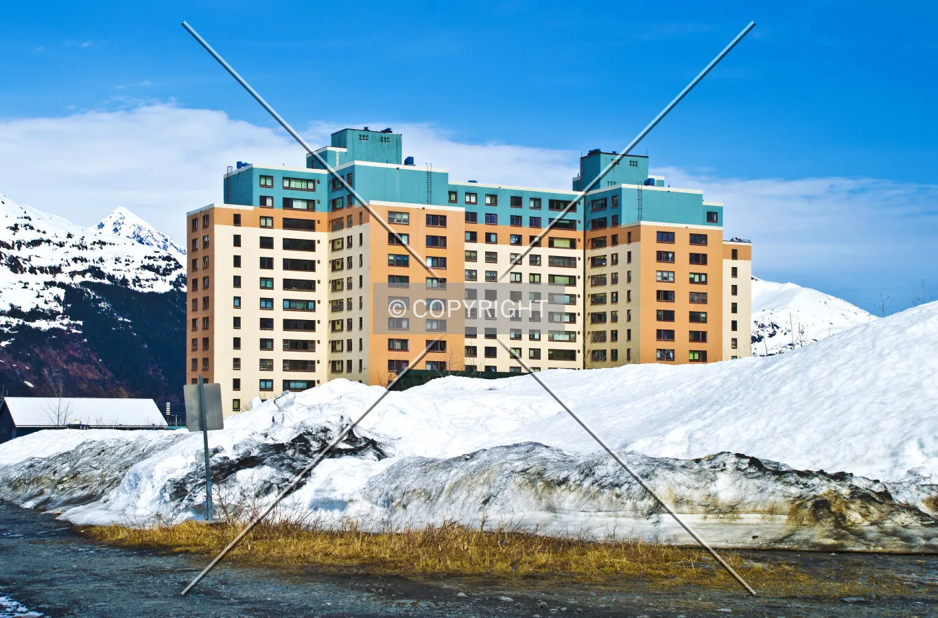Begich Towers, Whittier, Alaska, U.S.A.