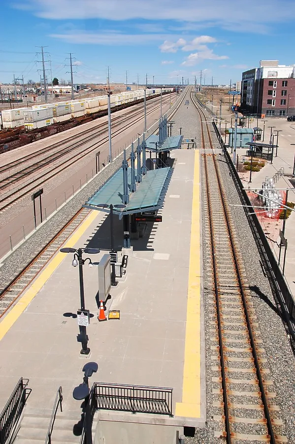 Elevated view to the north