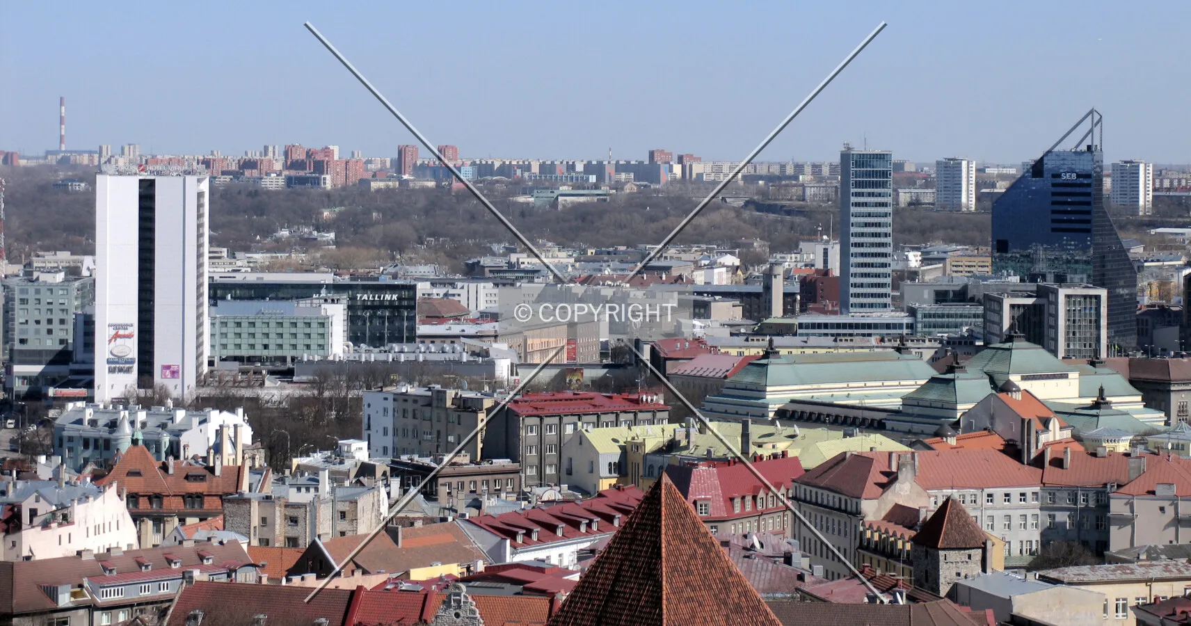 Downtown seen from Pikk Hermann