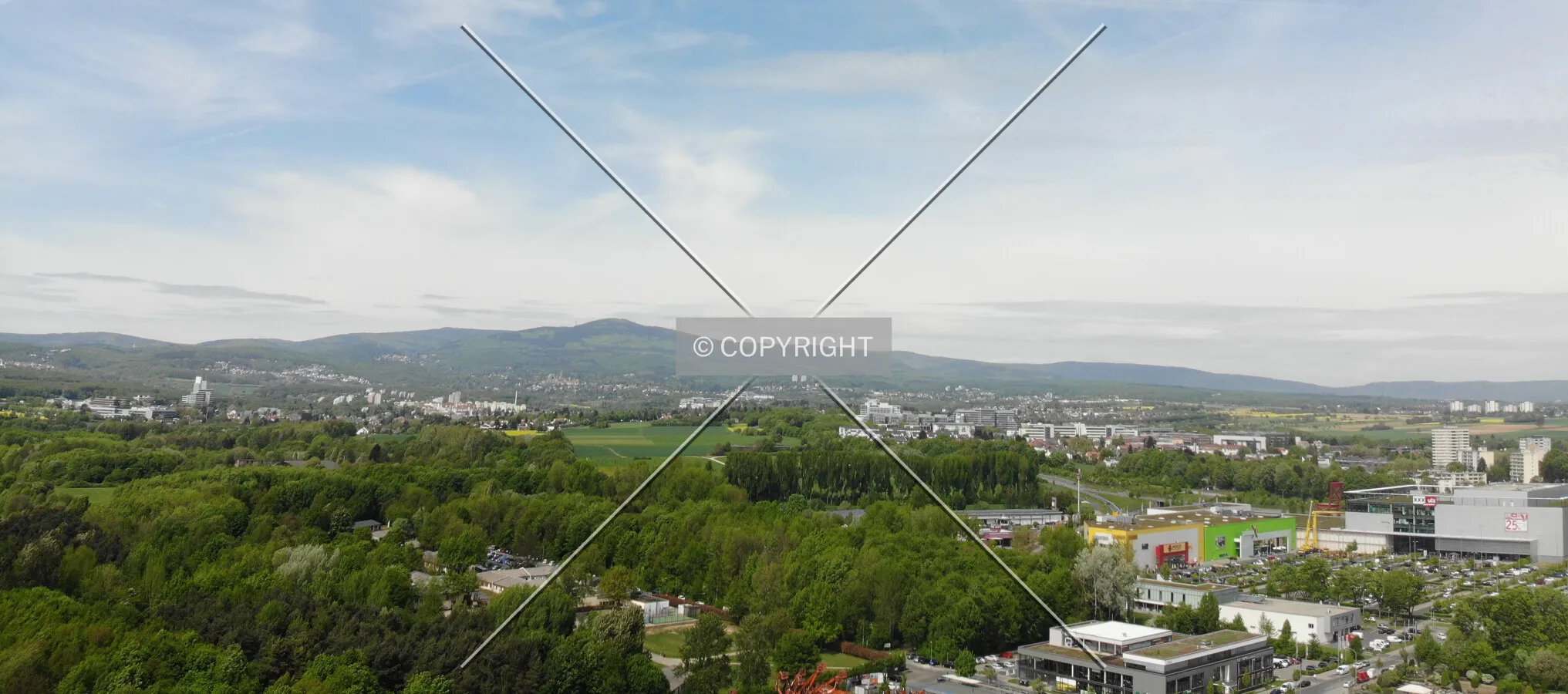 Landscape around Eschborn, Germany