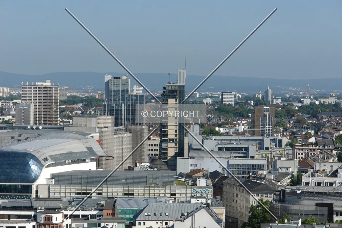The Skylight tower in the middle of this photo