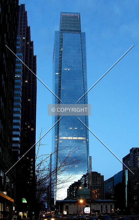 View from the northwest on Arch Street