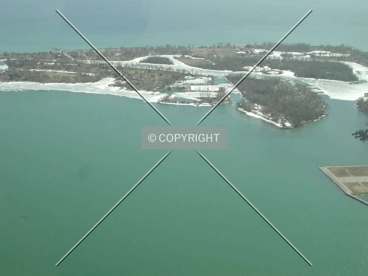 Toronto Islands as seen from CN Tower