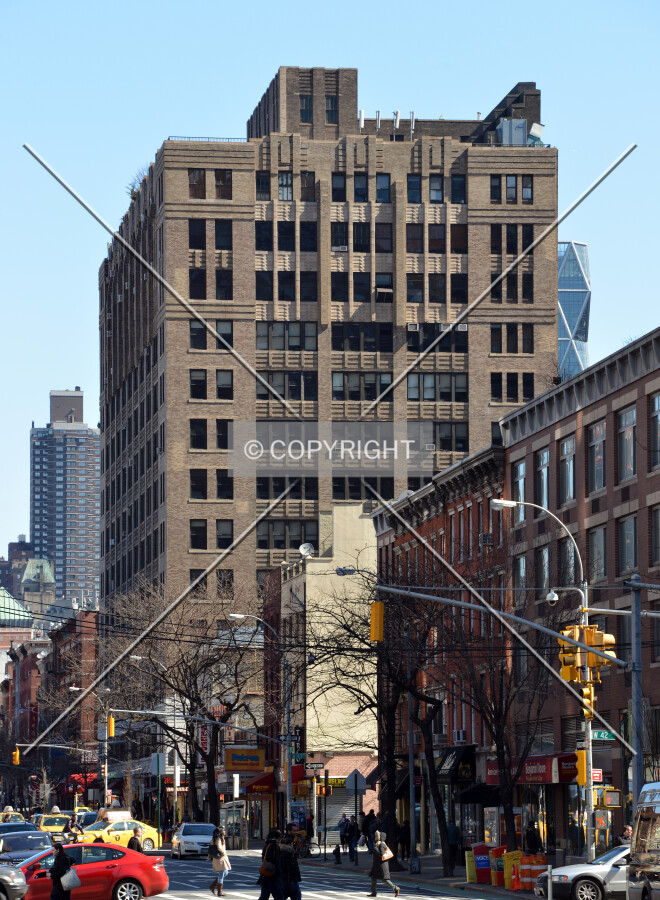 View from the southwest at 9th Avenue and 42nd Street