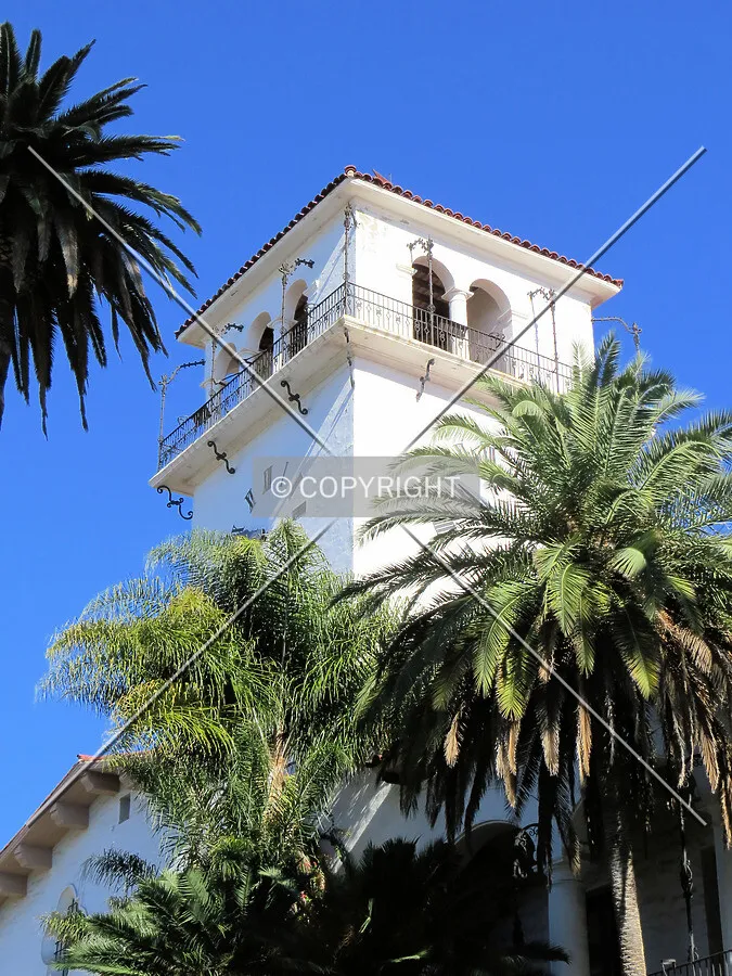 Clock tower from Anacapa Street