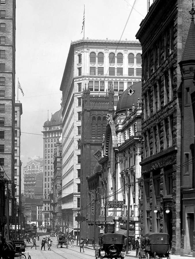 Vintage view from the southeast along 6th Avenue