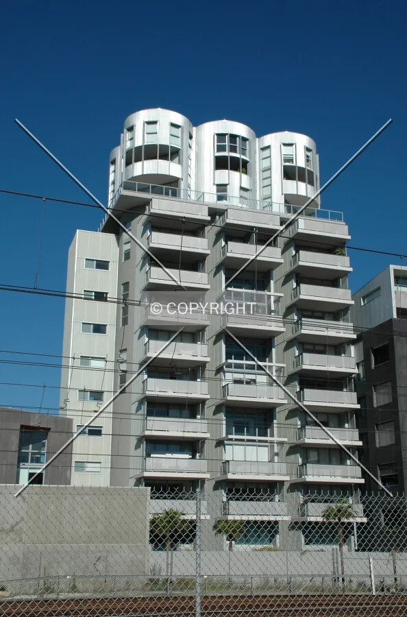 View of the north facade