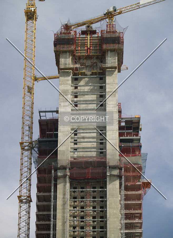 Top floors seen from the west