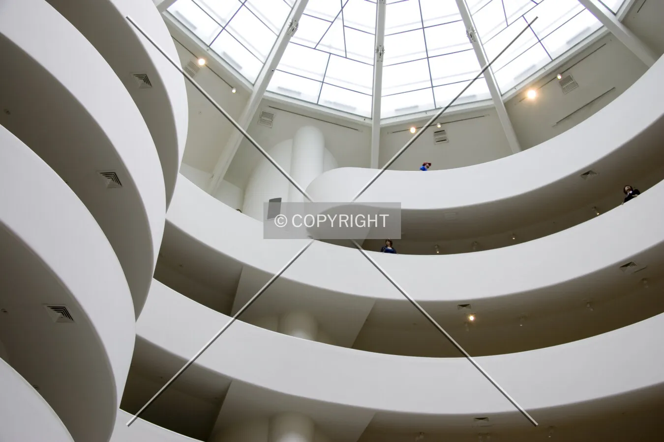 Looking up the main hall
