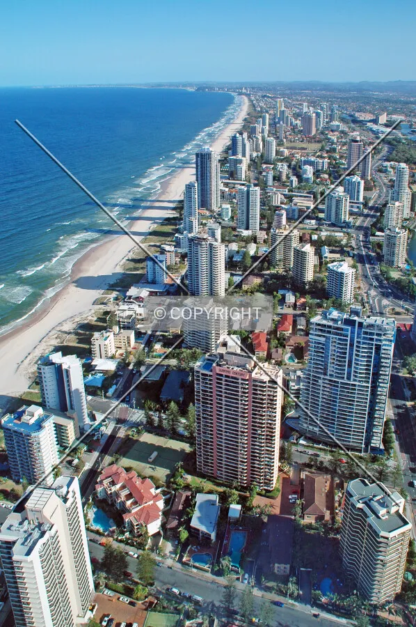 Looking south along the coastline