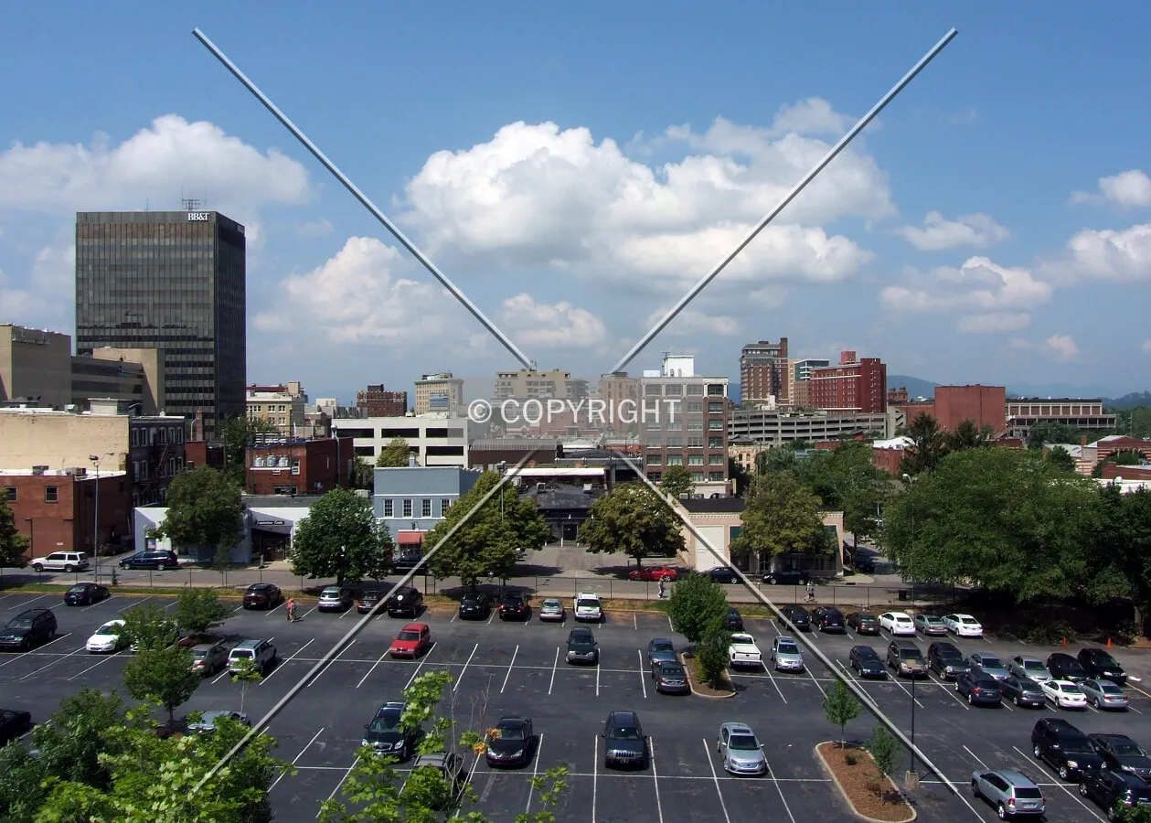 Downtown Asheville from the northeast