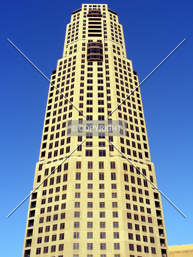 Looking up from the west